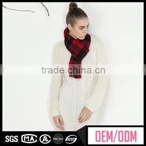 High Quality Worsted Scarf, Plain Twill Wool Scarf, Plain Pashmina Wool Scarf thumbnail-4