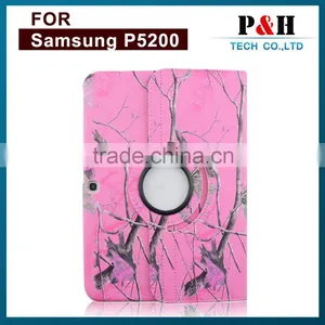 Hot Sell Leather 360 Degree Rotation Tablet Case for Samsung P5200 thumbnail-2