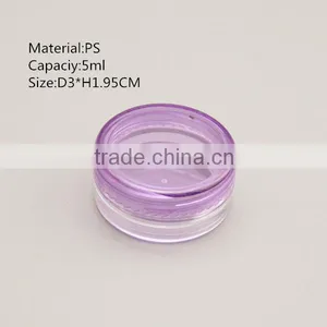 5g Clear Plastic Pot for Acrylic Nail Cylinder thumbnail-1