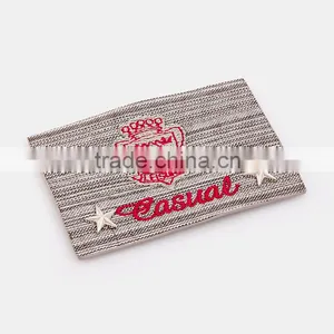Branded Leather Patch Jeans Leather Patch With Metal thumbnail-3