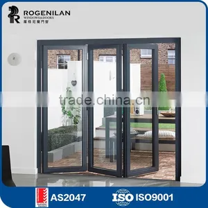 ROGENILAN 75# (AS2047) Soundproof Aluminium Commercial Accordion Folding Doors thumbnail-1