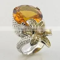 Fashion Flower Cocktail Ring for Women thumbnail-1