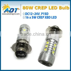 High Bright LED Lamp, P15D 80W LED Bulb thumbnail-1