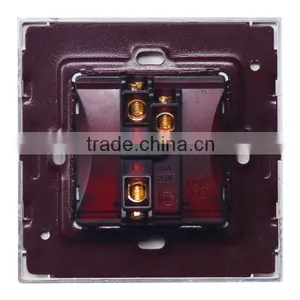 1 Gang Turn on off Button Switch With Crystal Pattern Face thumbnail-5