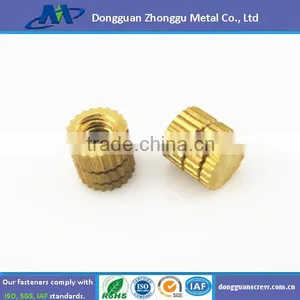 Custom Precision Brass Thread Knurled Insert Nut thumbnail-1