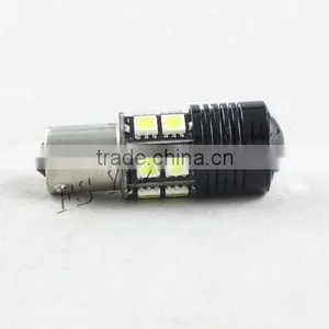High Power 12 Led Tail Brake Turn Lights White Car Bulb 1156 Replacements Light 5w Ba15s Led Indicator Lamps thumbnail-4
