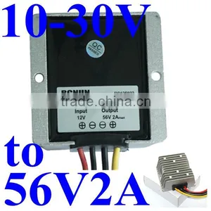 dc Voltage Regulator 10-30V 15V 24V 25V Step up to 56V 2A 112W Boost Converter Power Supply Module Waterproof for Bus Led thumbnail-1
