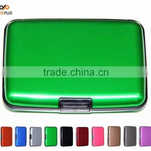 Luckiplus Inventory RFID Blocking Aluminum Credit Card Holder for Men & Women, Cool Slim Metal Busin Blue thumbnail-4