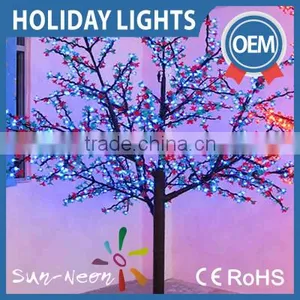 Outdoor Light up Flower Decoration Led Cherry Blossom Solar Tree Light thumbnail-1