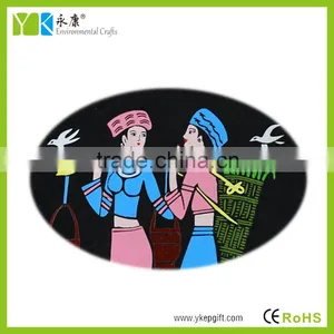 China Home Wall Art Decor Young Ladies Hand Made Wall Hanging Pictures thumbnail-4