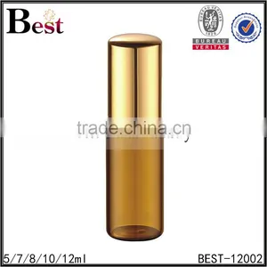 8ml Amber Essential Oil Glass Bottles, 304 Metel Rolloer thumbnail-3