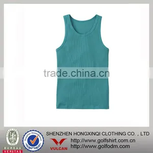 100% Coton Blue Tie Dye Tank Tops for Man thumbnail-1