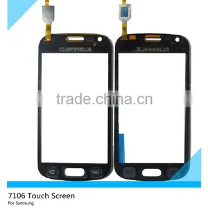 S7106 Black Front Outer Touch Screen Digitizer Glass Lens Replacement Cover for Samsung Galaxy Ace / S7106 thumbnail-1