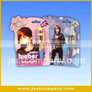 Justin Bieber Talking Pen, Custom Magic Ball Pen, Music and Magic Pen thumbnail-2