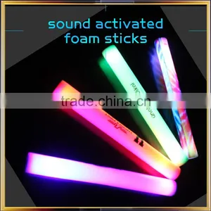 Sound Activated LED Flashing Light Foam Stick, 2016 New Design Foam Stick With Sound Activated thumbnail-4