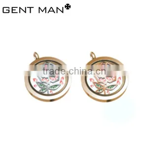 2016 Popular Beautiful Rose Flower Pattern Simple Gold Pendant Design for Women thumbnail-2