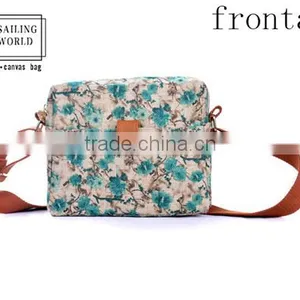 2016 Classic Chinese Folk Style Fancy Floral Canvas Lady Sling Bag thumbnail-1