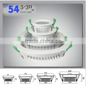 CE ed Downlight 5- 30W Aluminum Cob Ceiling Lamp thumbnail-1