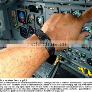 Noproblem P035 Magnetic Titanium Sports Men Jewelry Chain Power Band Bracelet thumbnail-1