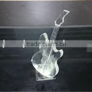 Hot Sale Crystal Glass Guitar for Gift & Decoration thumbnail-2