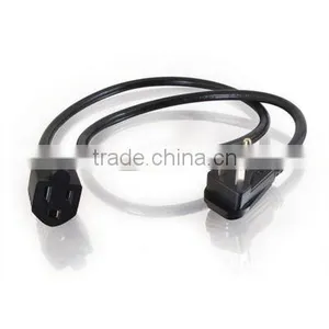 High Quality 125V 10A 18AWG US AC Power Cord NEMA 5-15P to NEMA 5-15R thumbnail-1