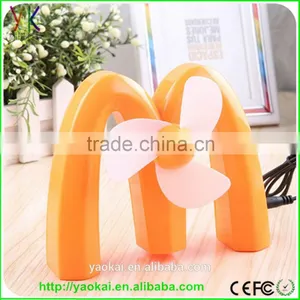 Portable M-Shaped USB Rechargeable Battery Mini Fan For Desktop thumbnail-2