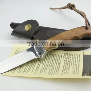 OEM Handmade Wood Hunting Survival Knife thumbnail-1