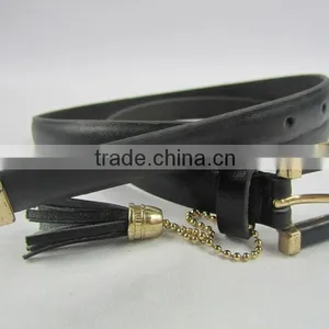 Cheap Price Black Skinny Funny PU Leather Belt for Girl thumbnail-1