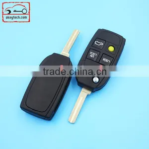 High Quatity Volvo Flip Remote Key Shell Car Key Volvo Flip 4 Button Remote Key Shell thumbnail-1