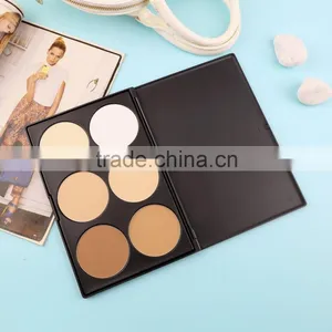 Professional 6 Color No Logo Pressed Face Mineral Powder Concealer Palette Cosmetic Makeup Contour Palette thumbnail-3