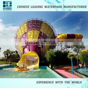 Commercial Grade Water Park Equipment Big Tornado Water Slide Price thumbnail-1