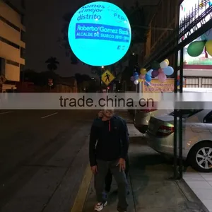 Color Changed Inflatable Backpack Balloon With Removable Banner thumbnail-1
