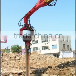MAXWAY Hydraulic High Frequency Vibratory Pile Driving Machine, Pile Drawer Machine , H Steel Sheet Pile Machine , Model: DZJ250 thumbnail-1