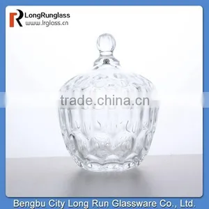 LongRun 136ml Carved Stylish Crystal Candy Glass Container Wholesales thumbnail-1