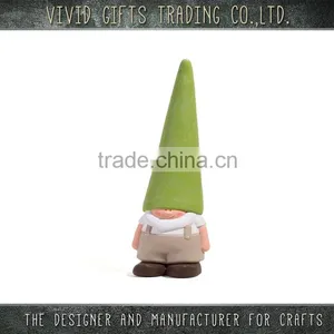 Cute Ceramic Dwarf With Long Hat Standing for Custom Garden Decoration thumbnail-1