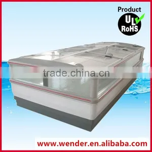Double Side Commercial Supermarket Meat and Fish Display Freezer thumbnail-1