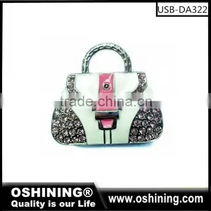 China Manufacturer Promotional Crystal Bag Shape Usb Memory 2gb-128gb for Gift (USB-DA322) thumbnail-2