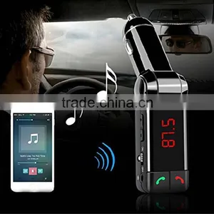 Factory Supply, 2015 Product Multi-Function Bluetooth Enabled Car Kit Fm Transmitter With LED Display Line-in and Dual USB Port thumbnail-4