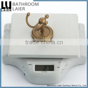 Wholesale Prices Brass Antique Bronze Finishing Bathroom Accessories Wall Mounted Robe Hook thumbnail-4