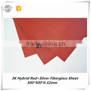 Super Good Quality Advanced Technology Red Colored 3k Plain Fiberglass Cloth Sheet Price for Sale thumbnail-1