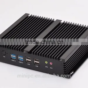Industrial PC Fanless Design Mini Computer Mini PC Core i3 4010U With 6 RS232 Ports thumbnail-3