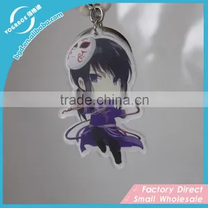 Hot Sell Transparent Cartoon Characters Plastic Key Ring thumbnail-1