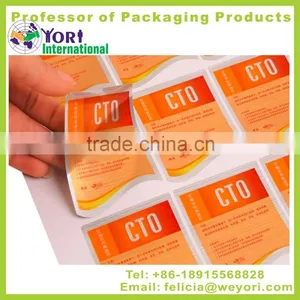 YORI Printing Label Pvc Sticker Adhesive Sticker Label Paper thumbnail-2