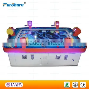 Funshare 6 Players Coin Operated Arcade Fishing Game Machine Fish Hunter With Rocker Bar thumbnail-1