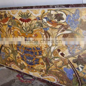 Marble Pietre Dure Table Top, Marble Dinning Table Top thumbnail-1