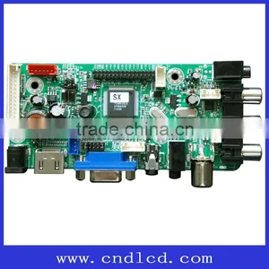 LED/LCD TV Board,support TFT 14''-32'' Screen.USB(picture and Music) thumbnail-1