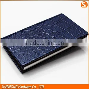 Royalblue Crocodile PU Leather Name Card Case /card Holder With Good Handfeeling thumbnail-2