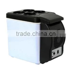 6 L Plastic Car Mini Refrigerator, Travel Drinking Cooler Box Portable Refrigerator With Shoulder Straps thumbnail-2