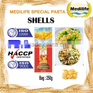 FDA Certified Shells Pasta, Healthy Mediterranean Macaroni 250g Bag, SHELL PASTA. thumbnail-1