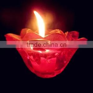 Candle Holder/unique Shaped Colored Glass Empty Wax Container Jar thumbnail-1